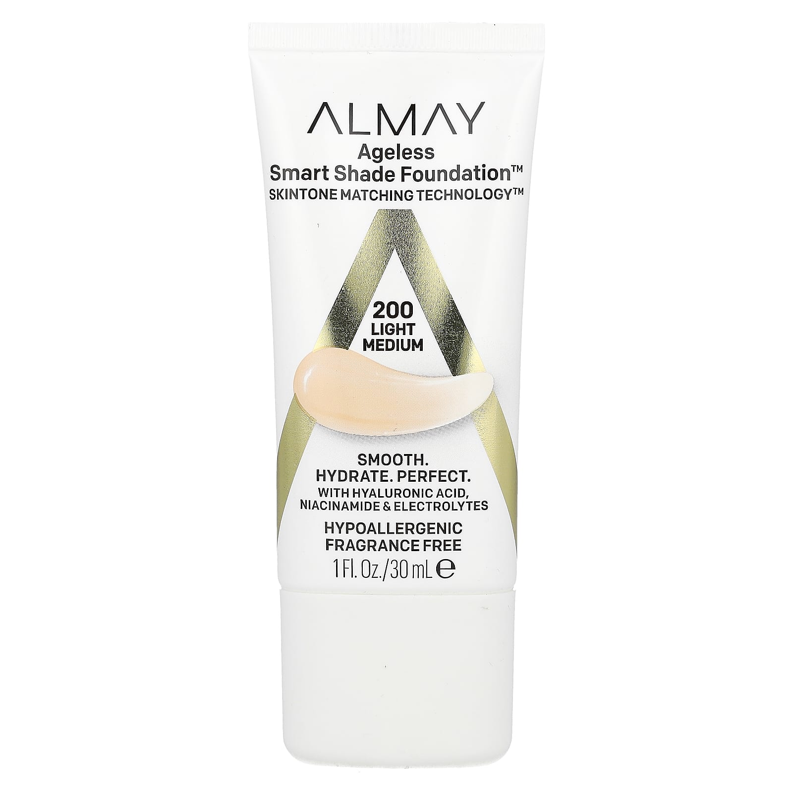 Almay-Ageless Smart Shade Foundation-200 Light Medium-1 fl oz (30 ml)