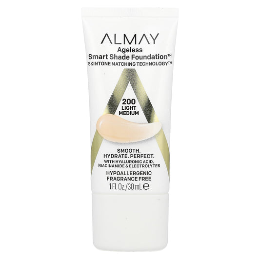 Almay-Ageless Smart Shade Foundation-200 Light Medium-1 fl oz (30 ml)