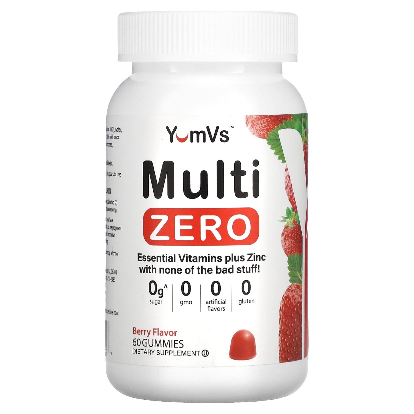 YumV's-Multi Zero-Berry-60 Gummies