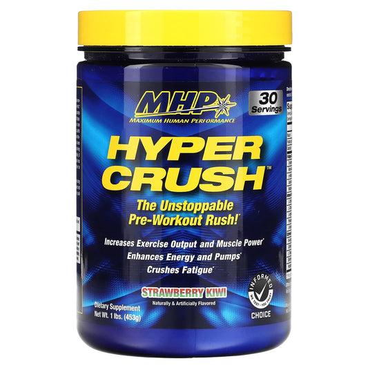 MHP-Hyper Crush-Pre-Workout-Strawberry Kiwi-1 lbs (453 g)