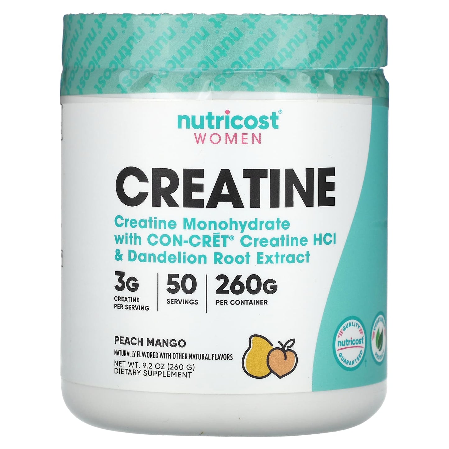 Nutricost-Women-Creatine-Peach Mango-9.2 oz (260 g)