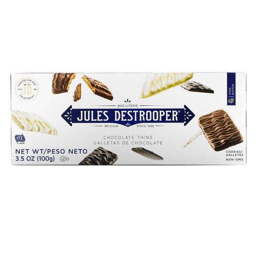 Jules Destrooper-Chocolate Thins Cookies-3.5 oz (100 g)