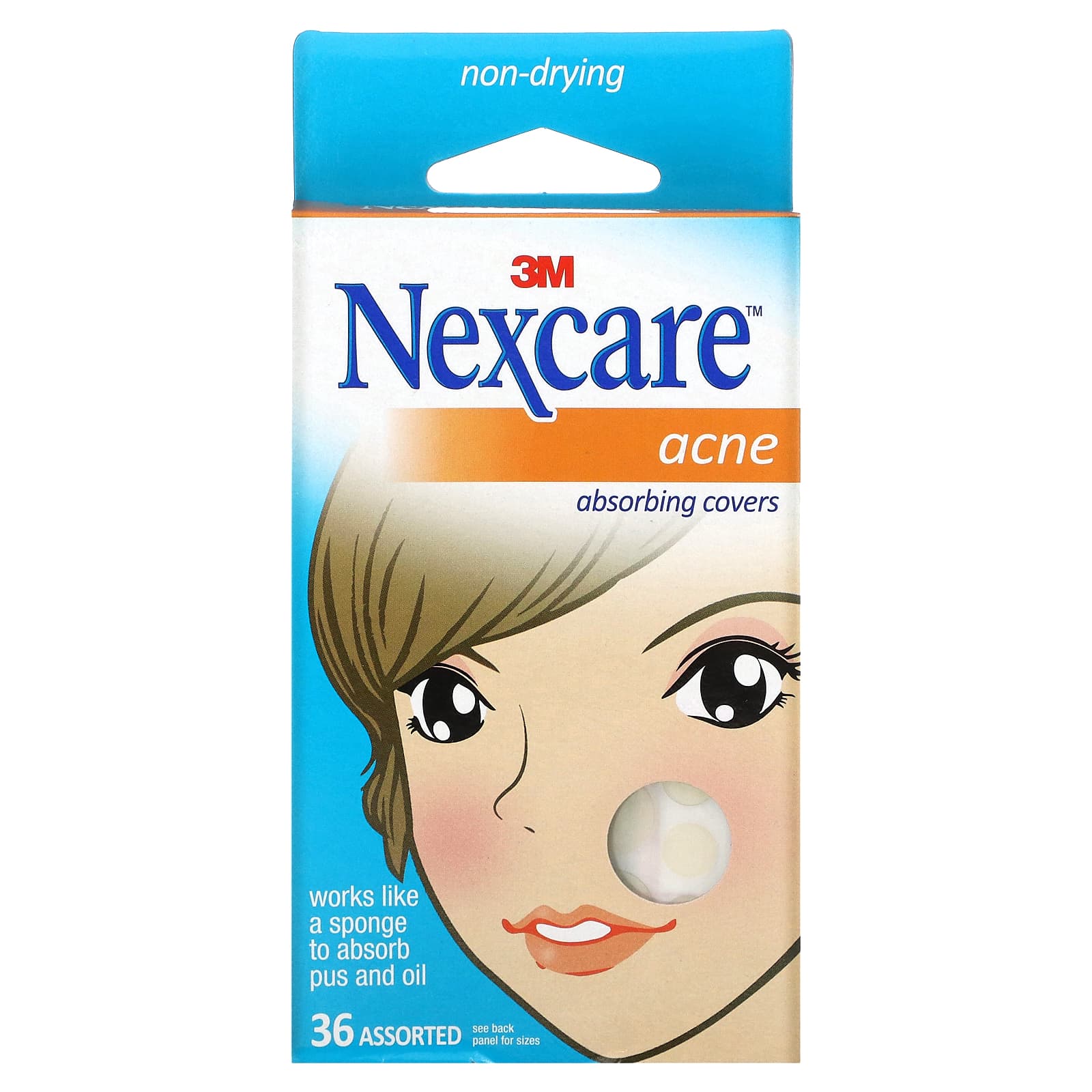 Nexcare-Acne Absorbing Covers-36 Assorted Covers