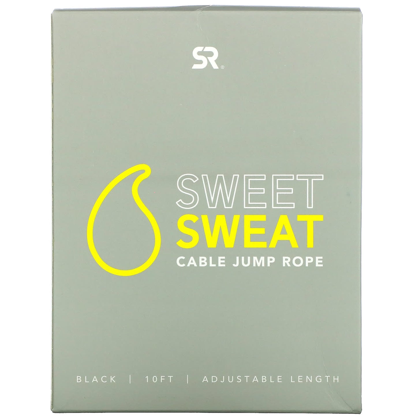 Sports Research-Sweet Sweat-Cable Jump Rope-Black-10 ft-1 Jump Rope