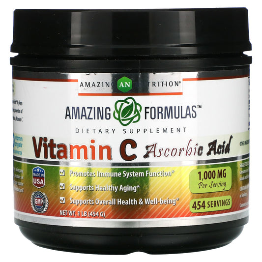 Amazing Nutrition-Vitamin C Ascorbic Acid-1,000 mg-1 lb (454 g)