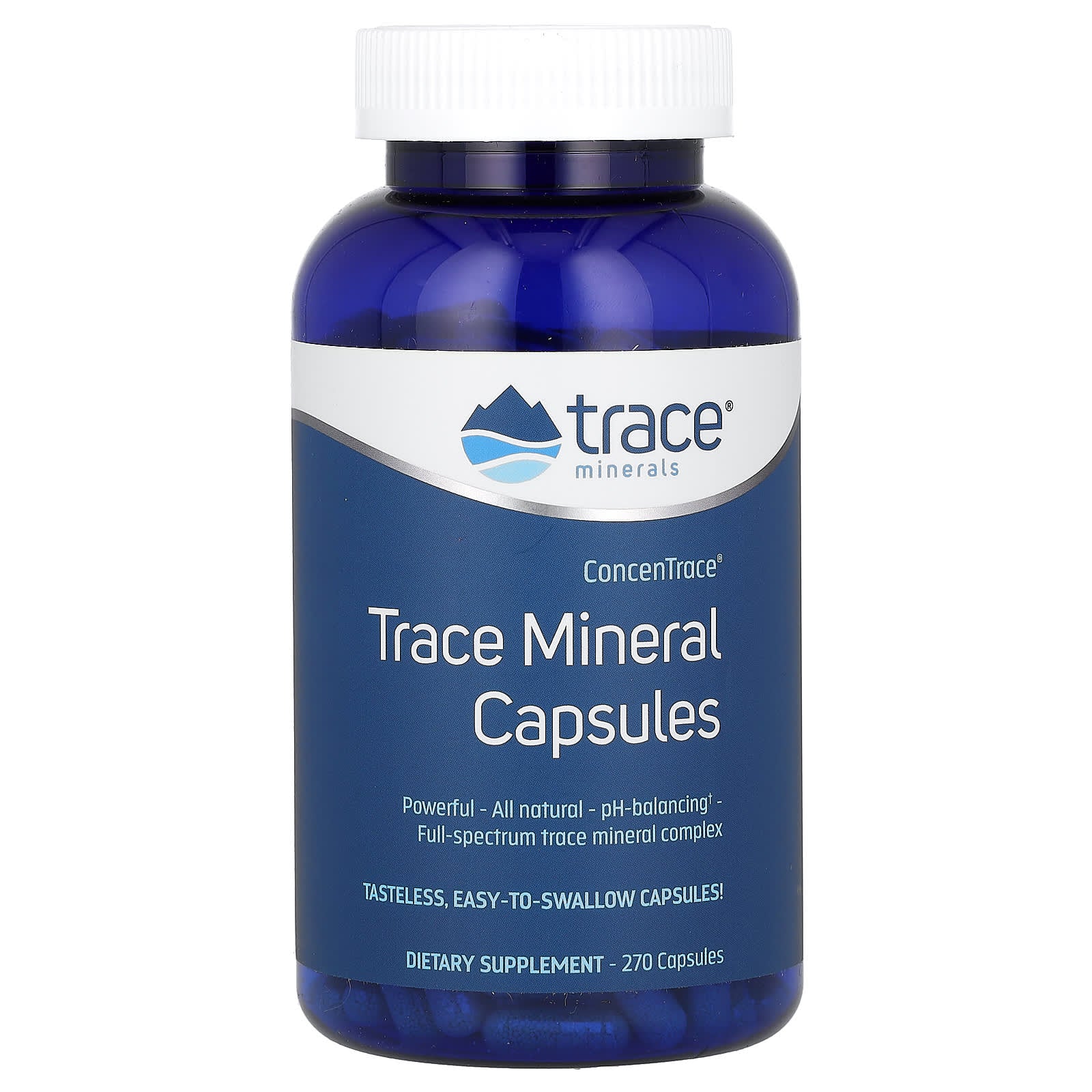 Trace Minerals ®-ConcenTrace-Trace Mineral Capsules-270 Capsules