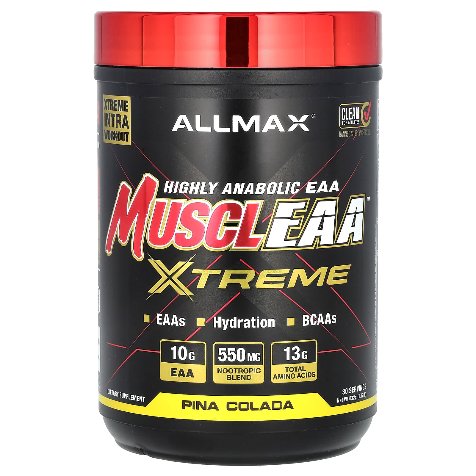 ALLMAX-MuscleEAA Xtreme-Pina Colada-1.17 lb (532 g)