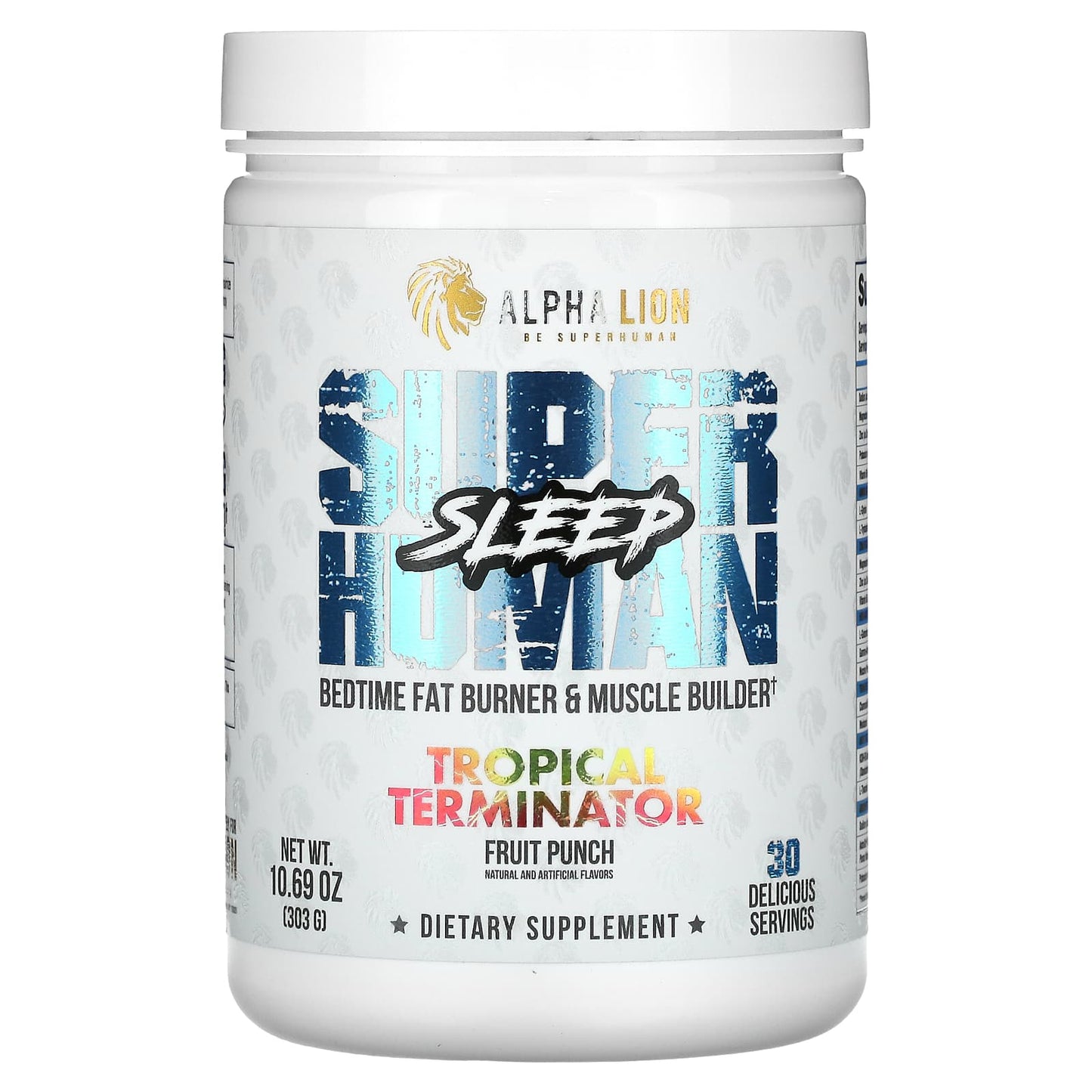 ALPHA LION-SuperHuman Sleep-Tropical Terminator-Fruit Punch-10.69 oz (303 g)