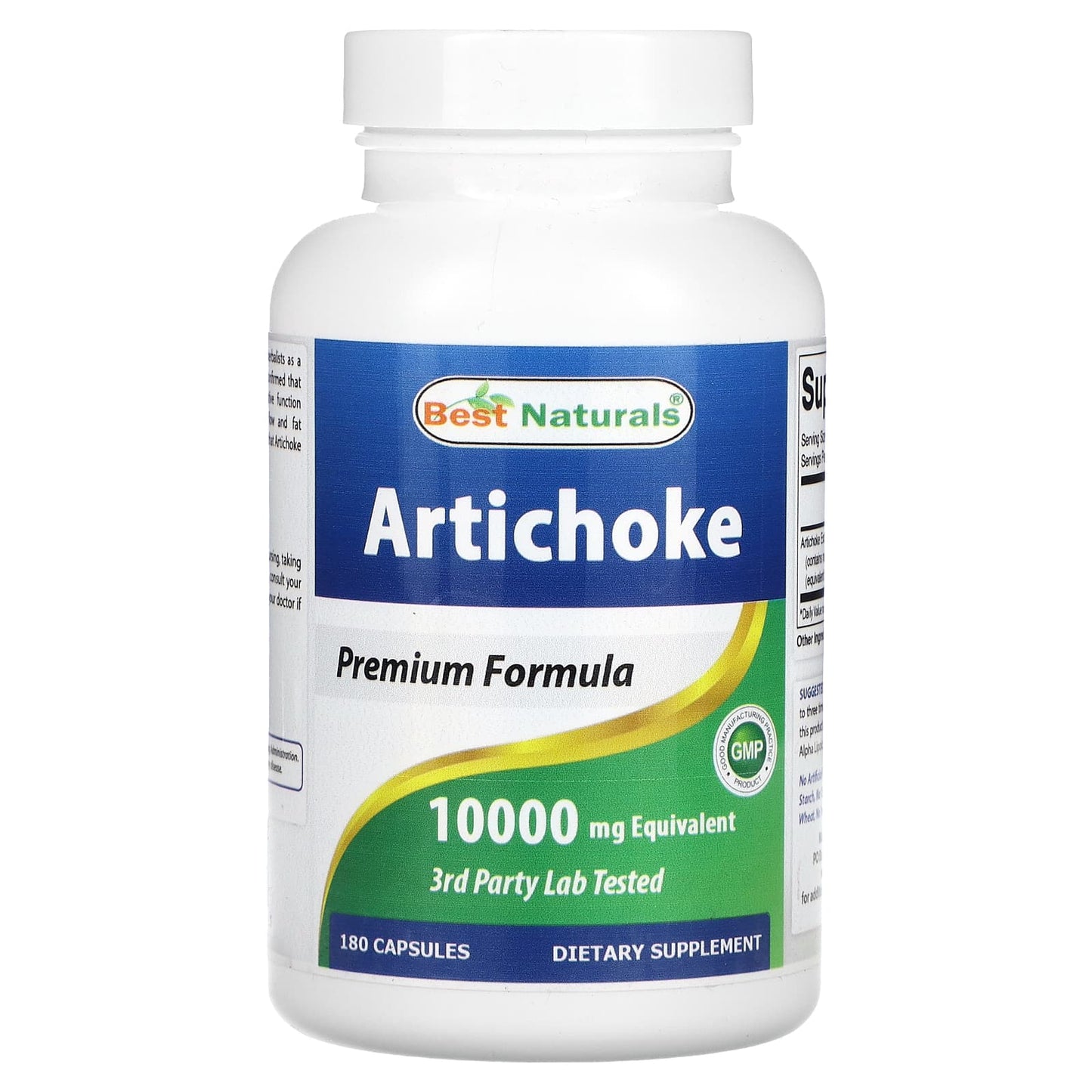 Best Naturals-Artichoke-10,000 mg-180 Capsules (500 mg per Capsule)