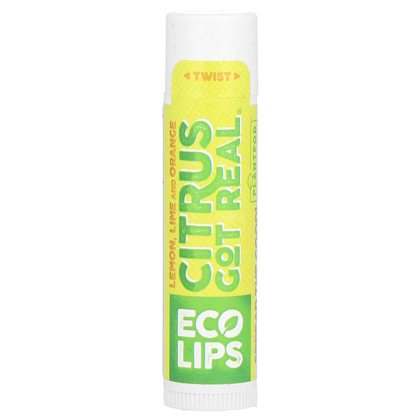 Eco Lips-Citrus Got Real-Lip Balm-Lemon-Lime and Orange-0.15 oz (4.25 g)