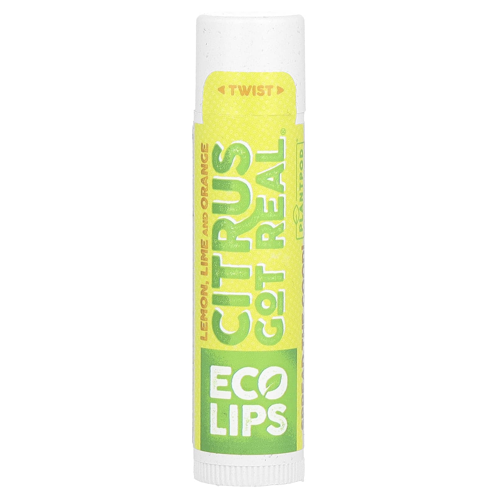 Eco Lips-Citrus Got Real-Lip Balm-Lemon-Lime and Orange-0.15 oz (4.25 g)