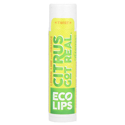 Eco Lips-Citrus Got Real-Lip Balm-Lemon-Lime and Orange-0.15 oz (4.25 g)