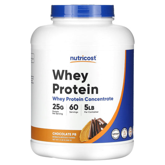 Nutricost-Whey Protein Concentrate-Chocolate Peanut Butter-5 lb (2,268 g)