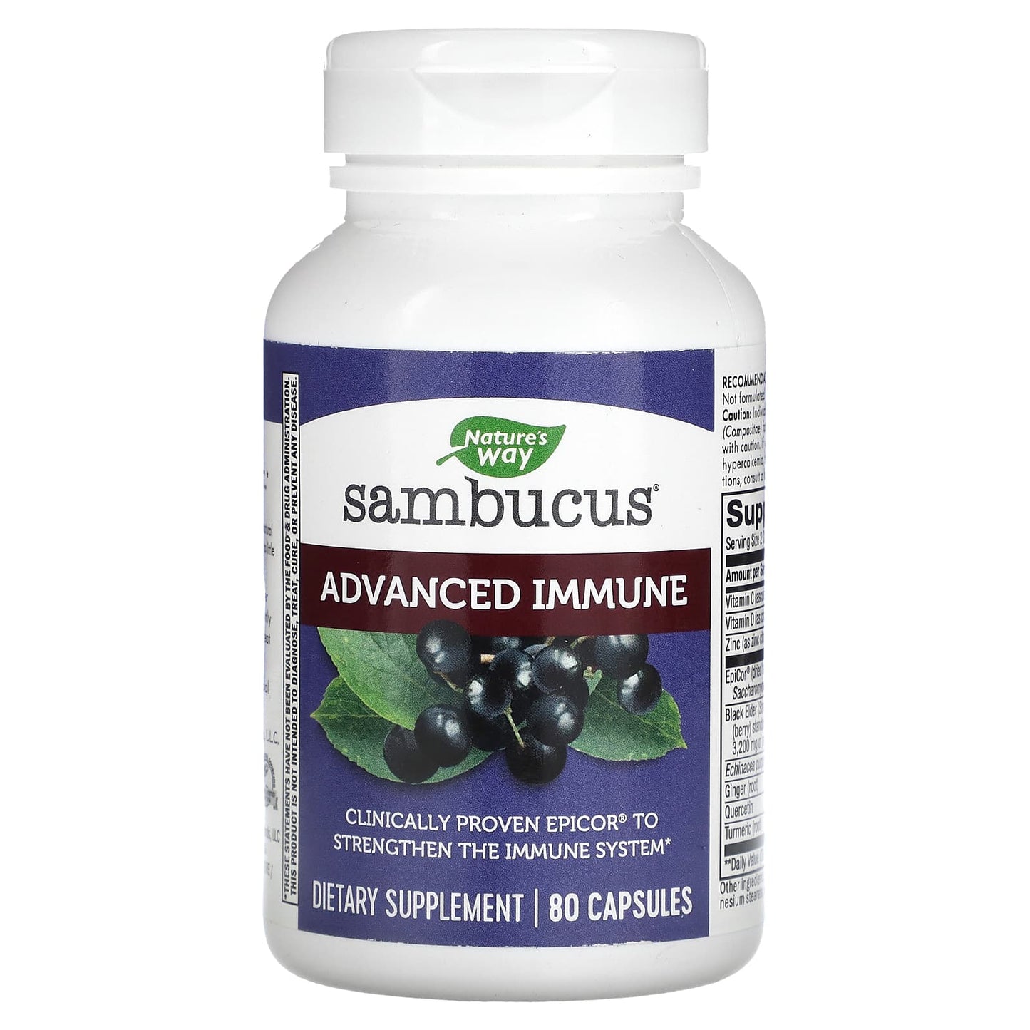 Nature's Way-Sambucus Advanced Immune-80 Capsules