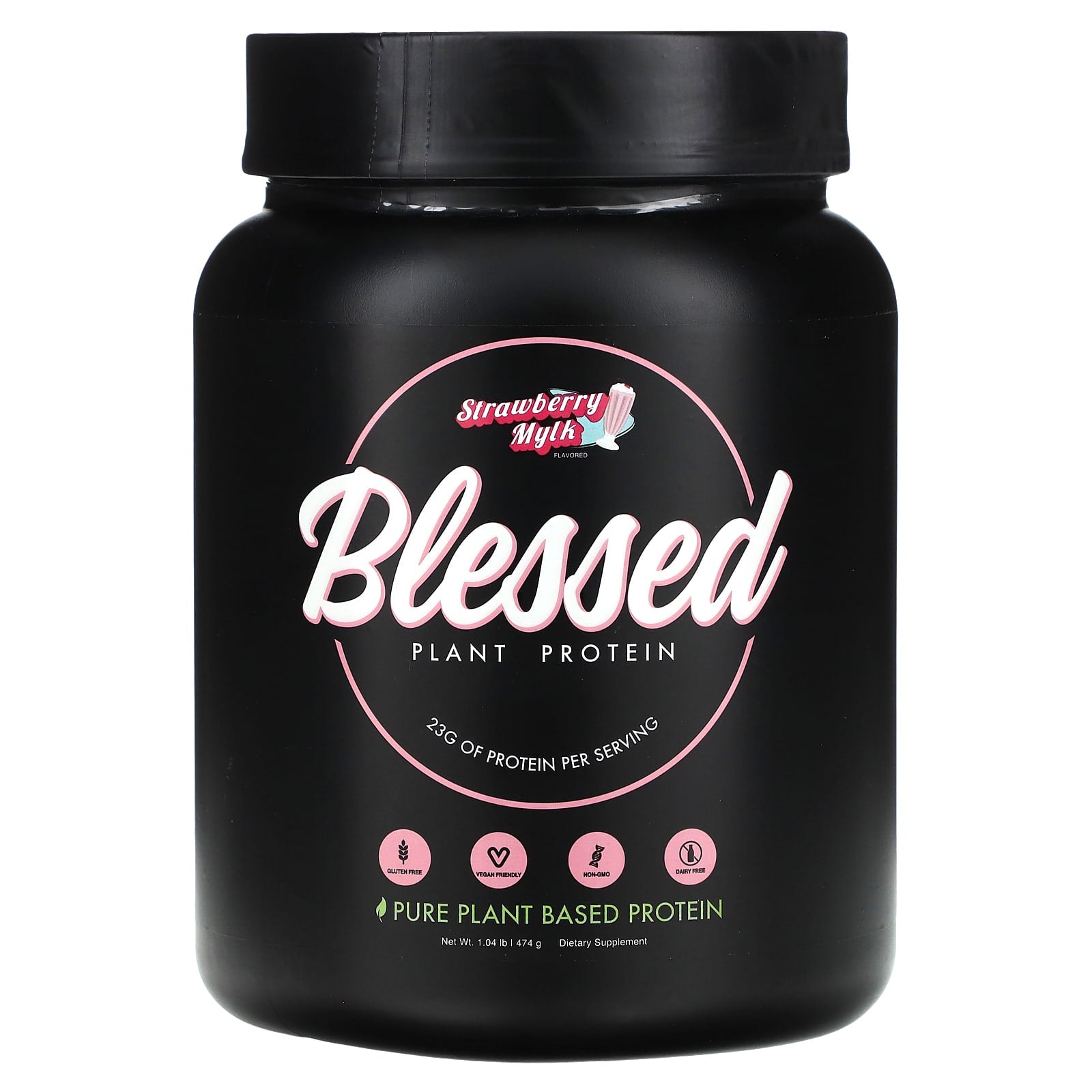 Blessed-Plant Protein-Strawberry Mylk-1.04 lb (474 g)