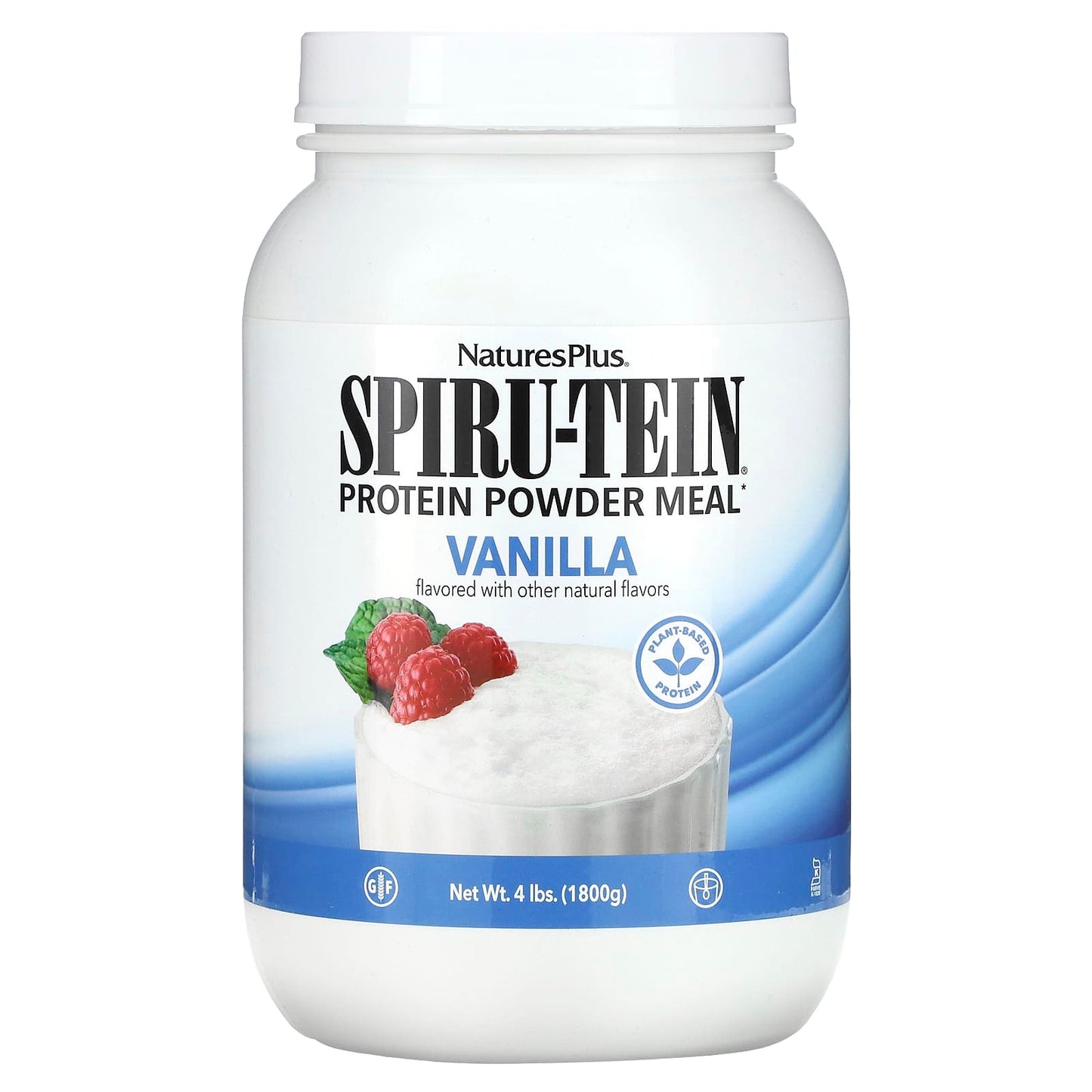 NaturesPlus-Spiru-Tein-Protein Powder Meal-Vanilla-4 lbs (1,800 g)