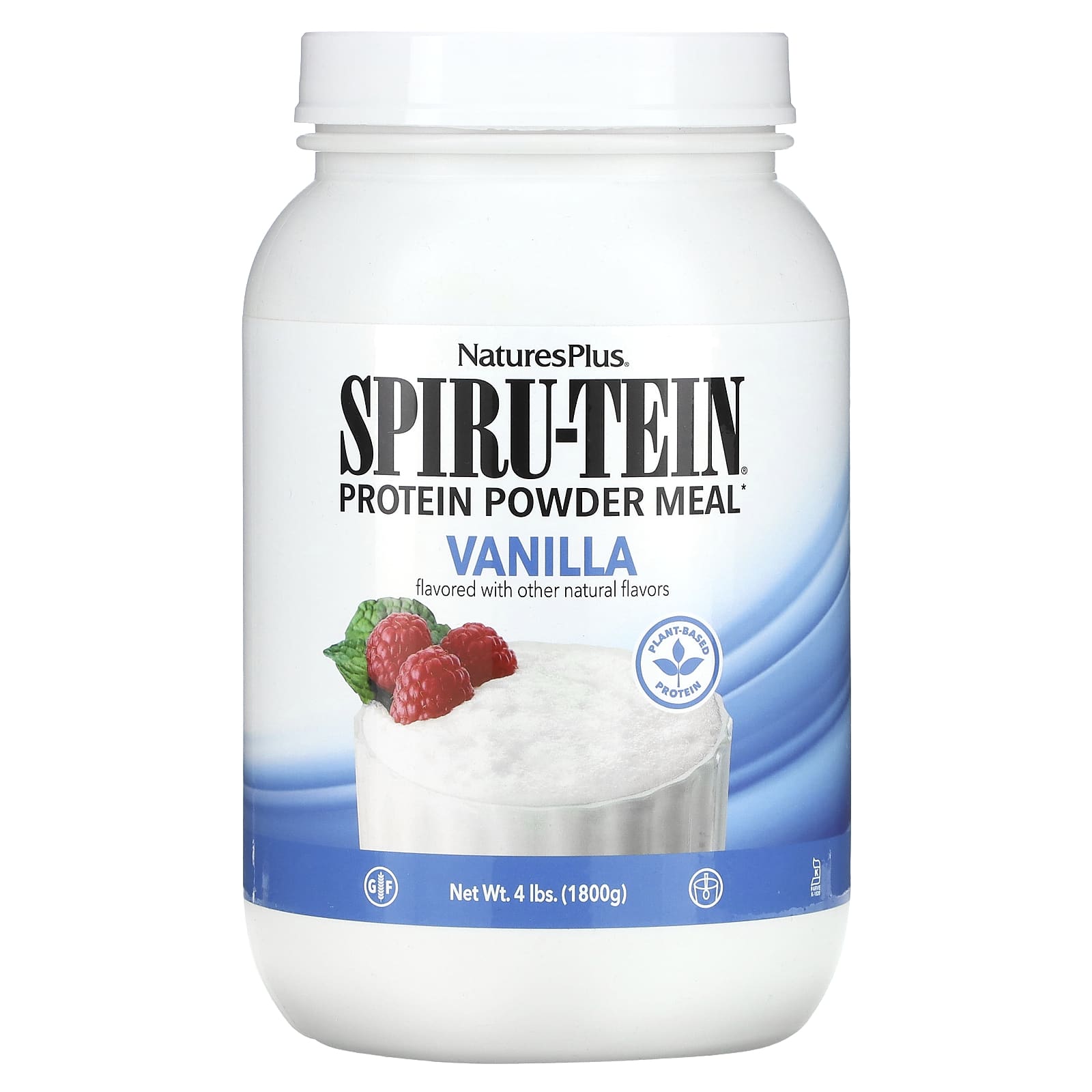 NaturesPlus-Spiru-Tein-Protein Powder Meal-Vanilla-4 lbs (1,800 g)