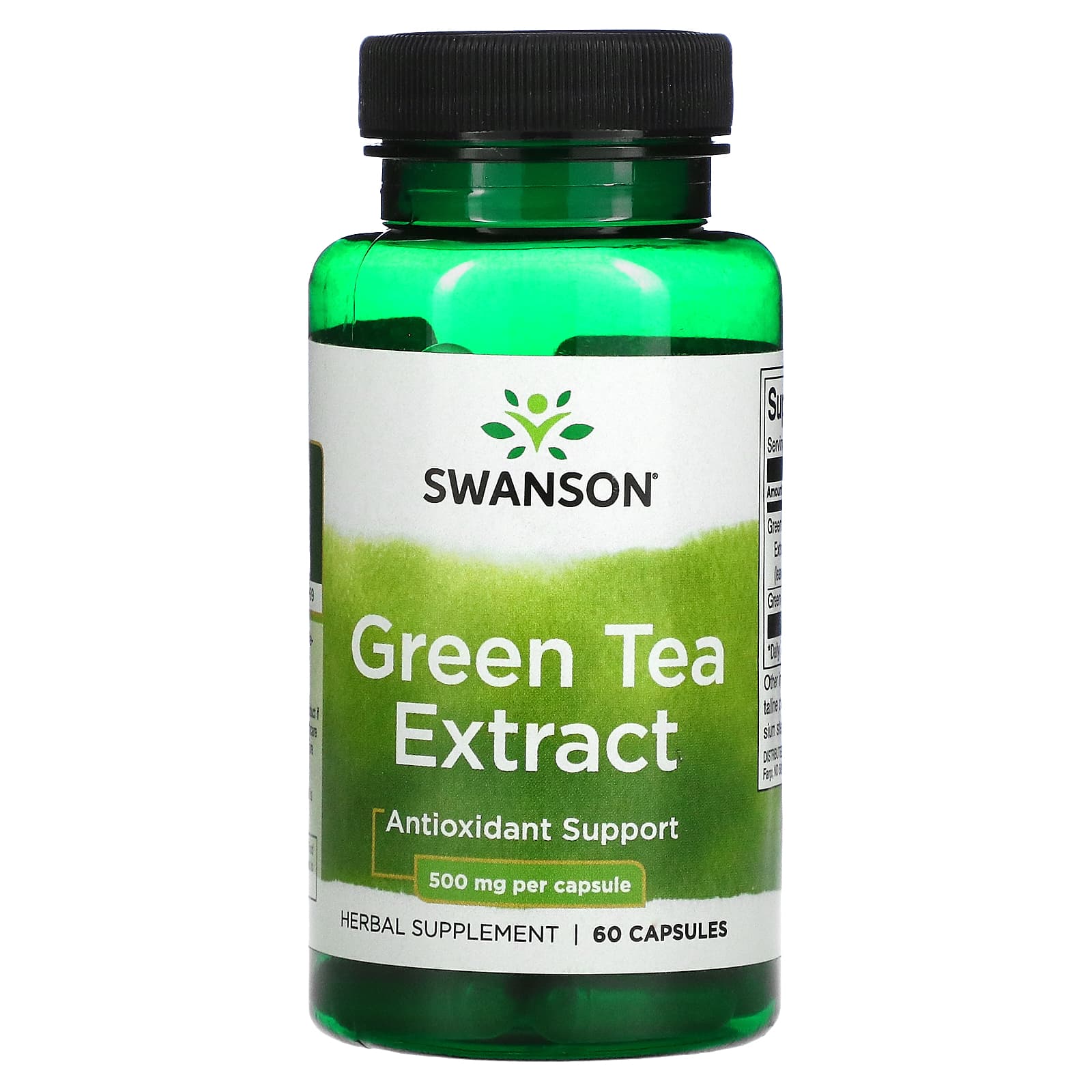 Swanson-Green Tea Extract-500 mg-60 Capsules