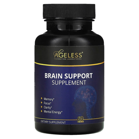 Ageless Foundation Laboratories-Brain Support Supplement-60 Capsules