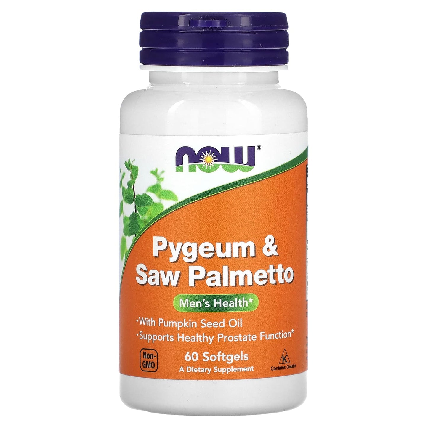 NOW Foods-Pygeum & Saw Palmetto-Men's Health-60 Softgels