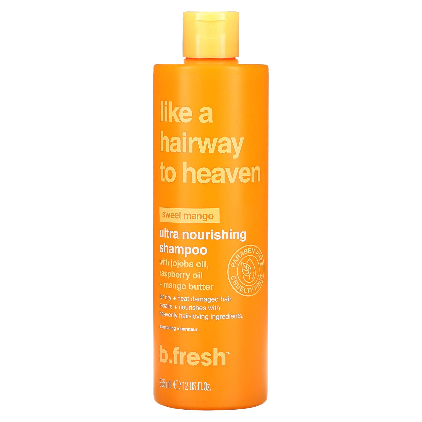 b.fresh-Ultra Nourishing Shampoo-For Dry + Heat Damaged Hair-Sweet Mango-12 fl oz  (355 ml)