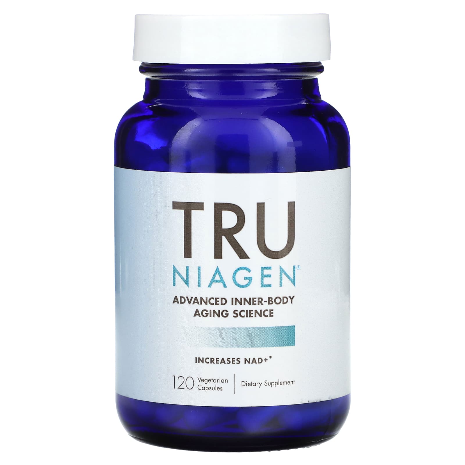 Tru Niagen-Nicotinamide Riboside-300 mg-120 Vegetarian Capsules (150 mg per Capsule)