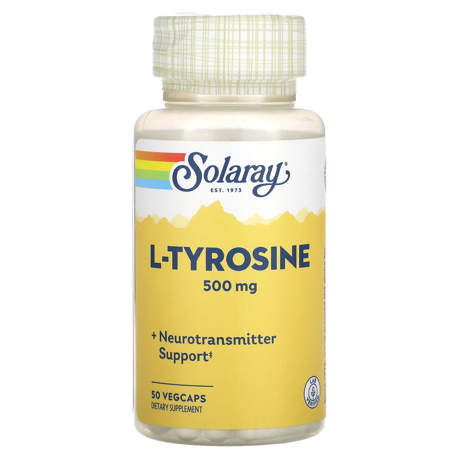 Solaray-L-Tyrosine-500 mg-50 VegCaps