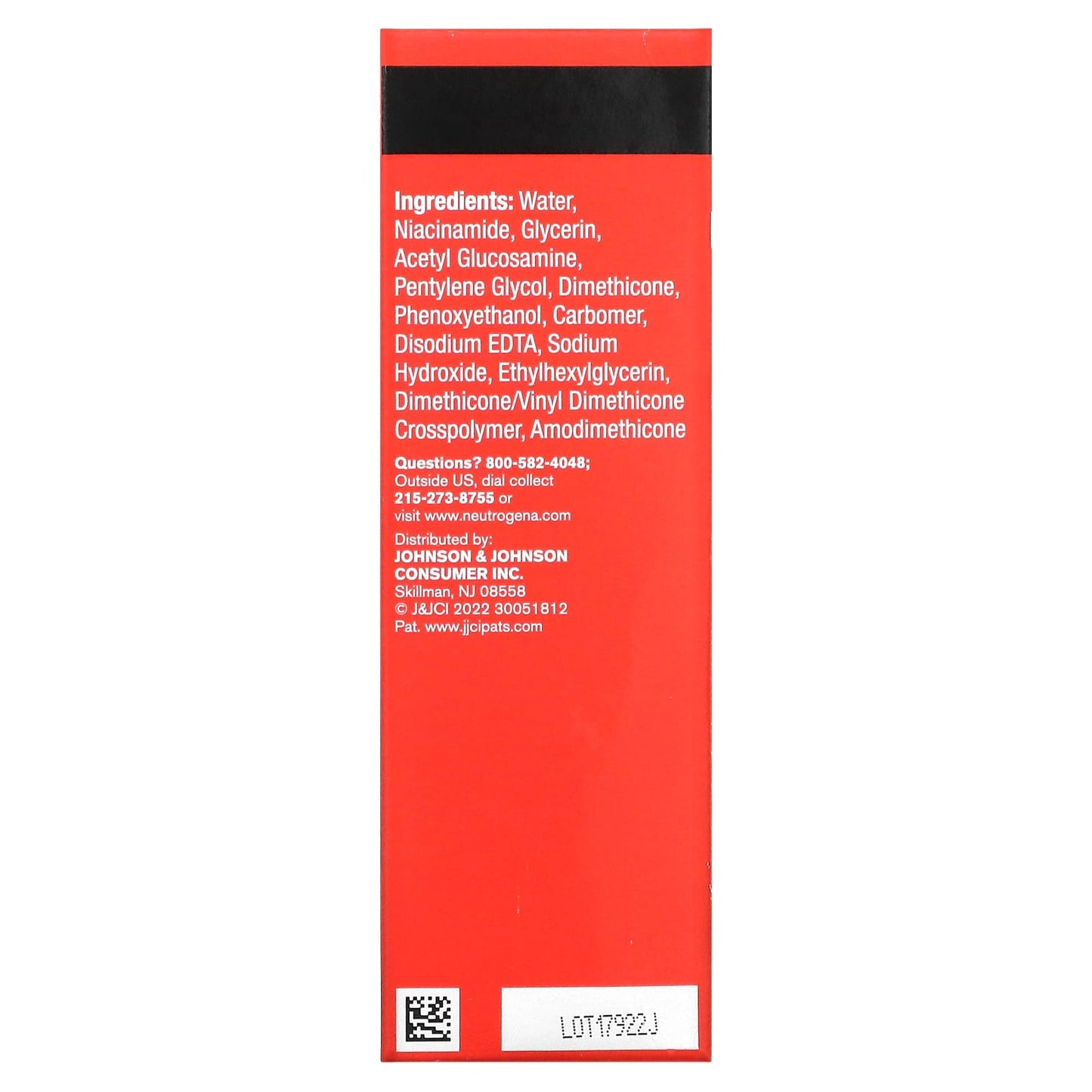 Neutrogena, Stubborn Texture Niacinamide Serum, Fragrance Free , 1.0 fl oz (29 ml)