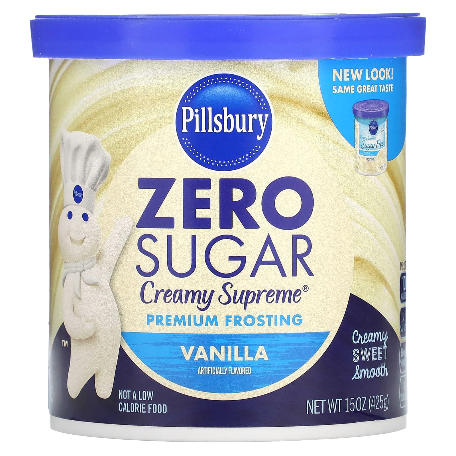 Pillsbury-Zero Sugar-Premium Frosting-Vanilla-15 oz (425 g)