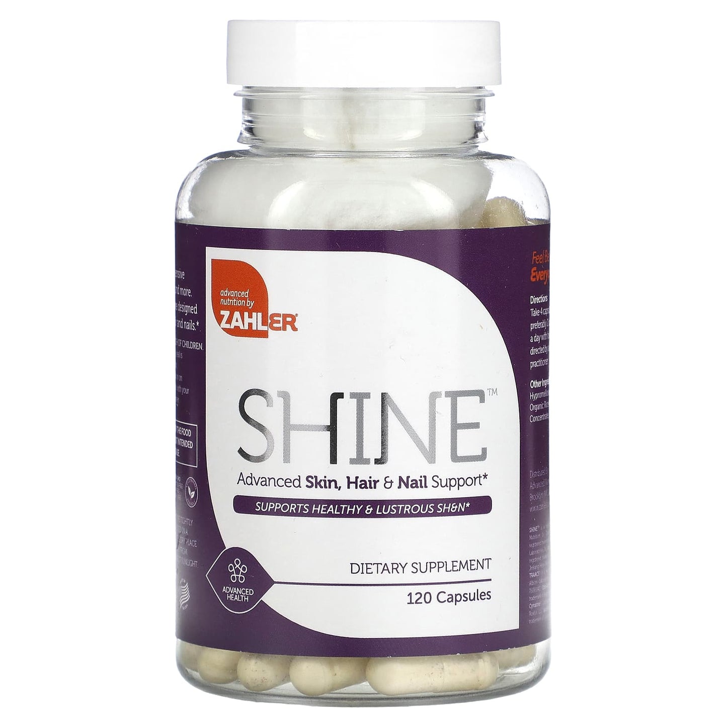 Zahler-Shine-Advanced Skin-Hair & Nail Support-120 Capsules