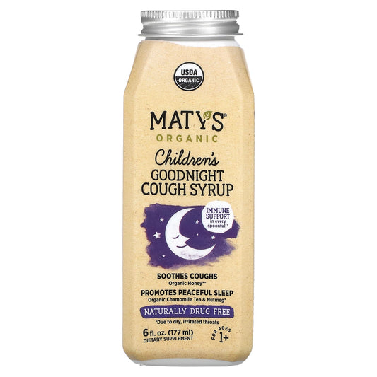 Maty's-Organic Children´s Goodnight Cough Syrup-Ages 1+-6 fl oz (177 ml)