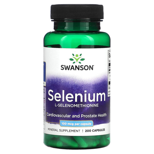 Swanson-Selenium,L-Selenomethionine-100 mcg-200 Capsules