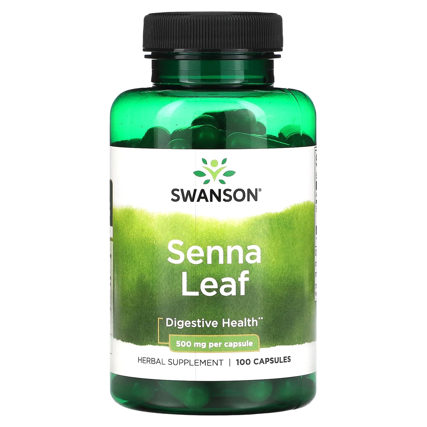 Swanson-Senna Leaf-500 mg-100 Capsules