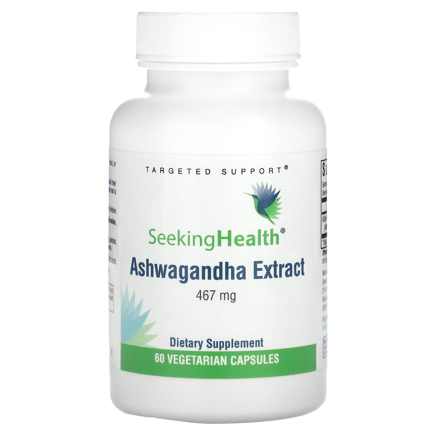 Seeking Health-Ashwagandha Extract-467 mg-60 Vegetarian Capsules