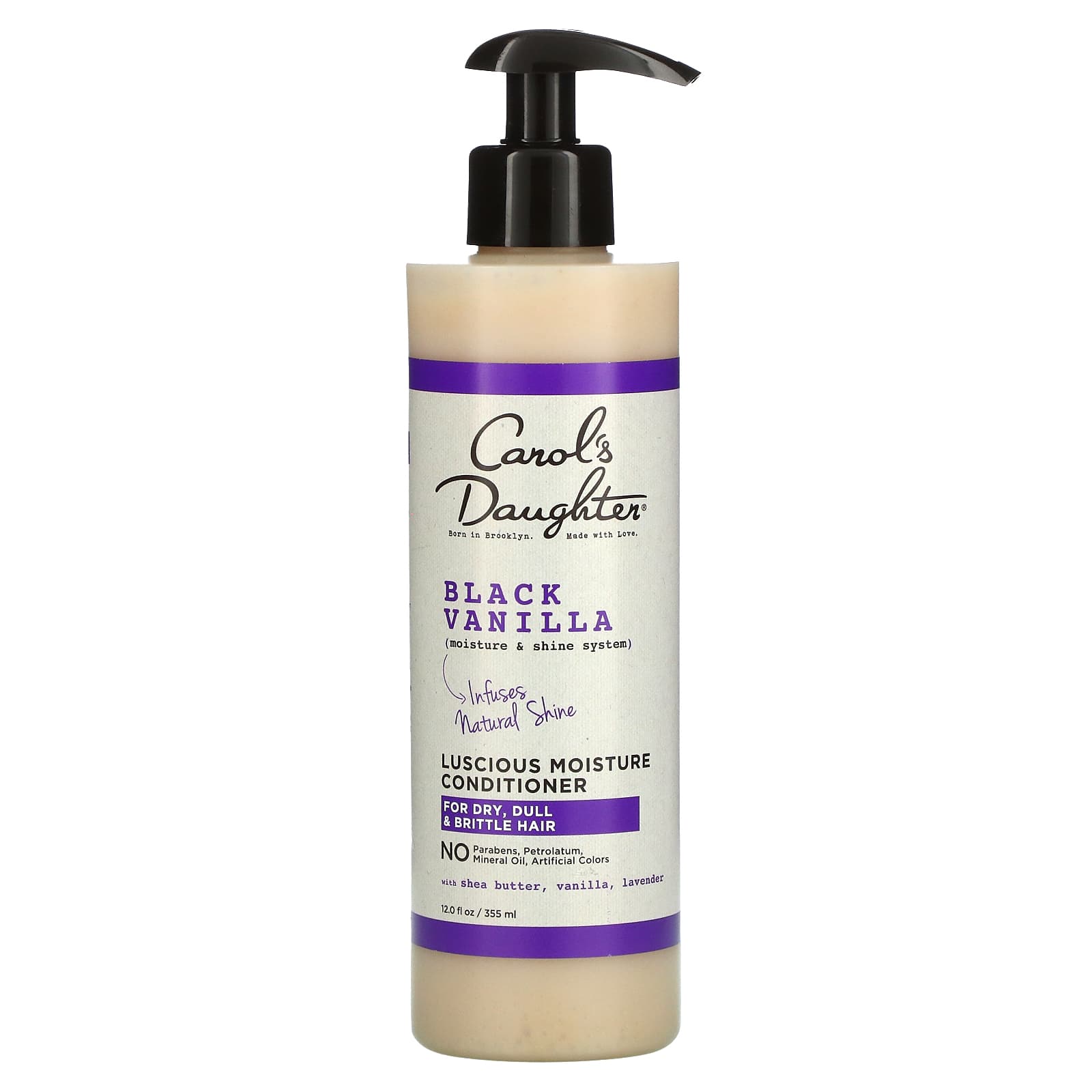 Carol's Daughter-Luscious Moisture Conditioner-For Dry-Dull & Brittle Hair-Black Vanilla-12 fl oz (355 ml)