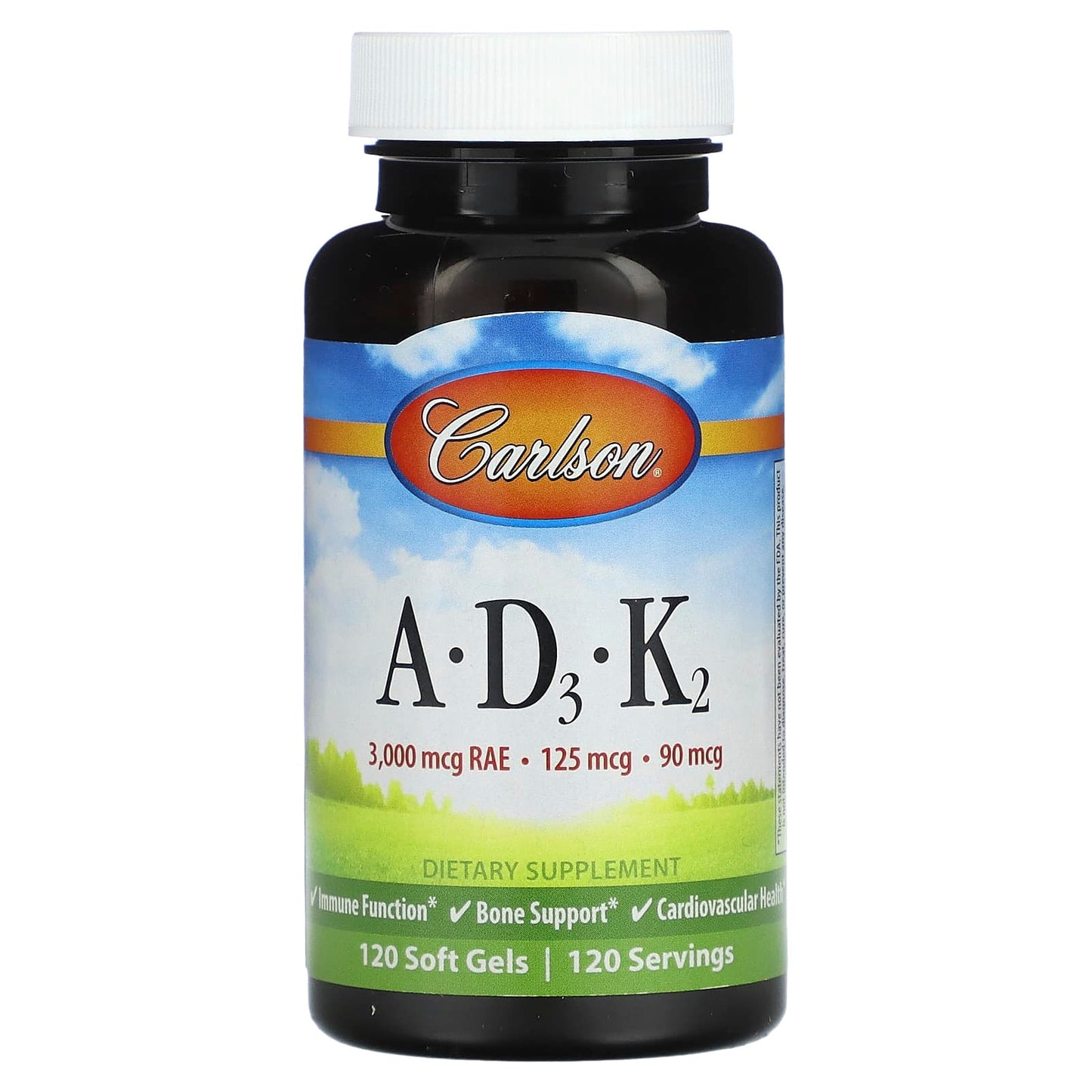 Carlson-A-D3-K2-120 Softgels