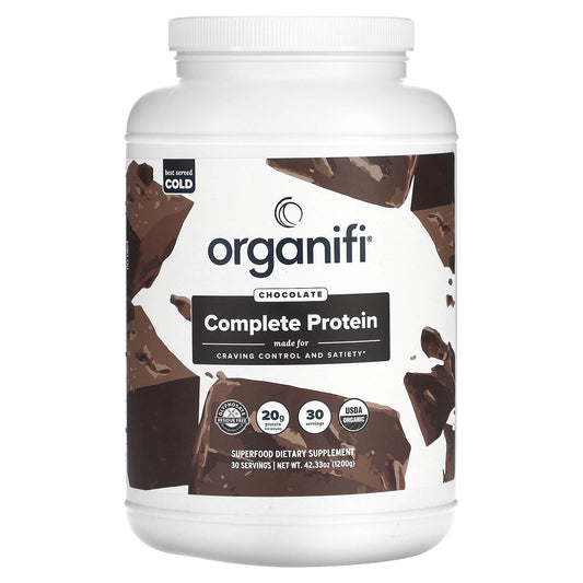 Organifi-Complete Protein-Chocolate-42.33 oz (1,200 g)