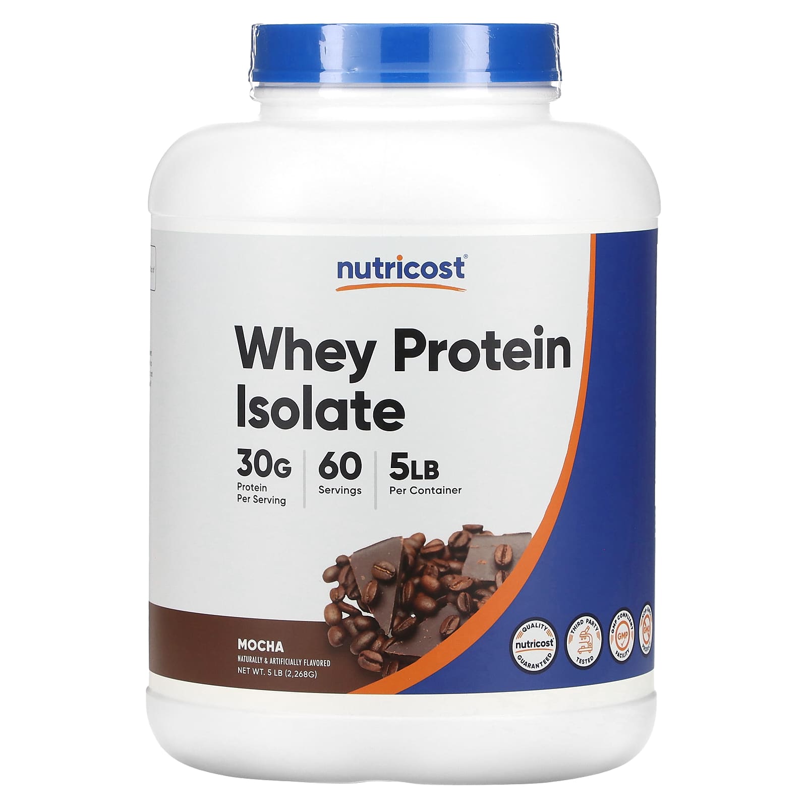 Nutricost-Whey Protein Isolate-Mocha-5 lb (2,268 g)