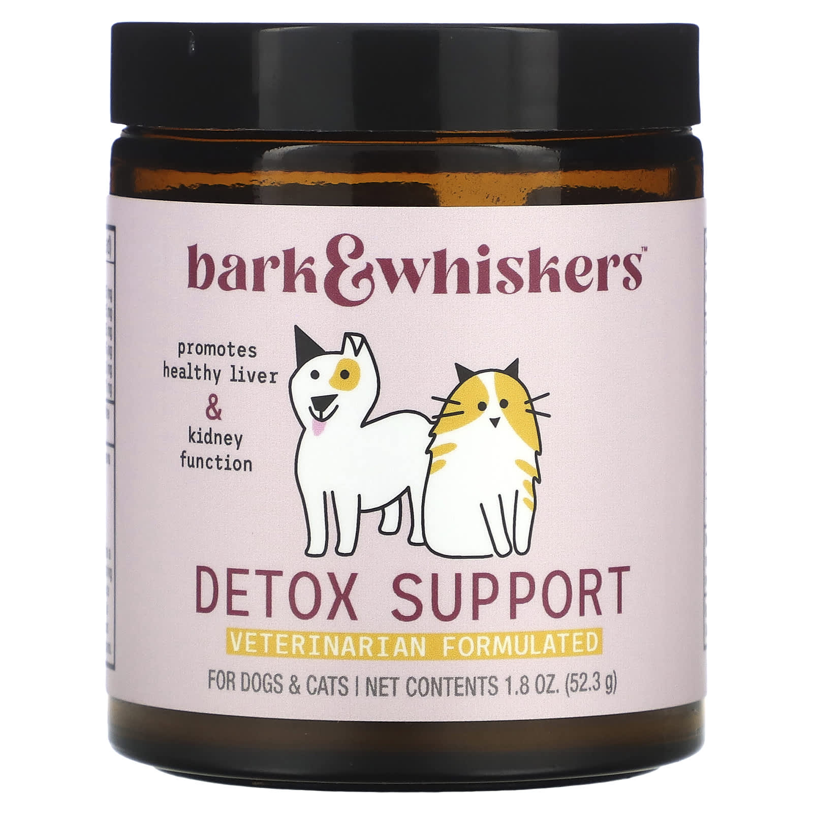 Dr. Mercola-Bark & Whiskers-Detox Support-For Dogs & Cats-1.8 oz (52.3 g)