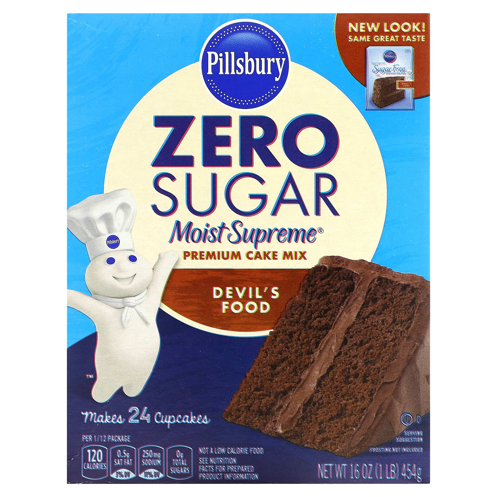 Pillsbury-Zero Sugar-Premium Cake Mix-Devil's Food-16 oz (454 g)