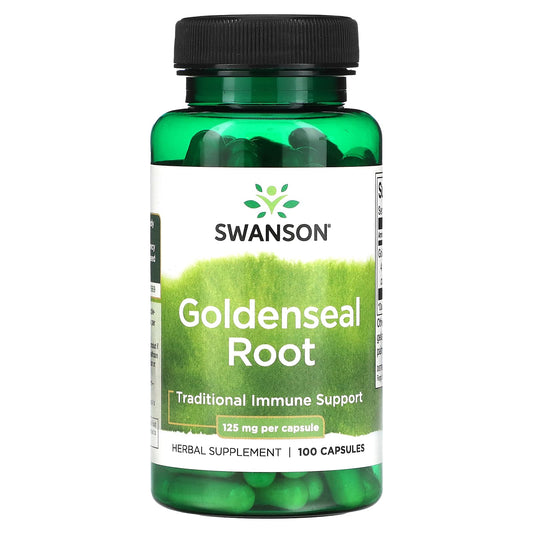 Swanson-Goldenseal Root-125 mg-100 Capsules