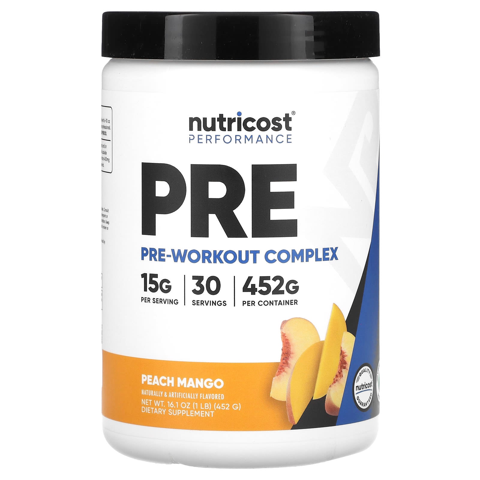 Nutricost-Performance-PRE-Pre-Workout Complex-Peach Mango-1 lb (452 g)