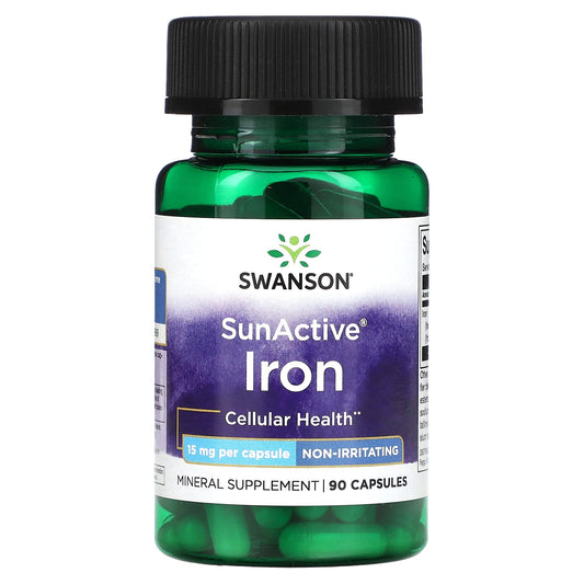 Swanson-SunActive-Iron-15 mg-90 Capsules