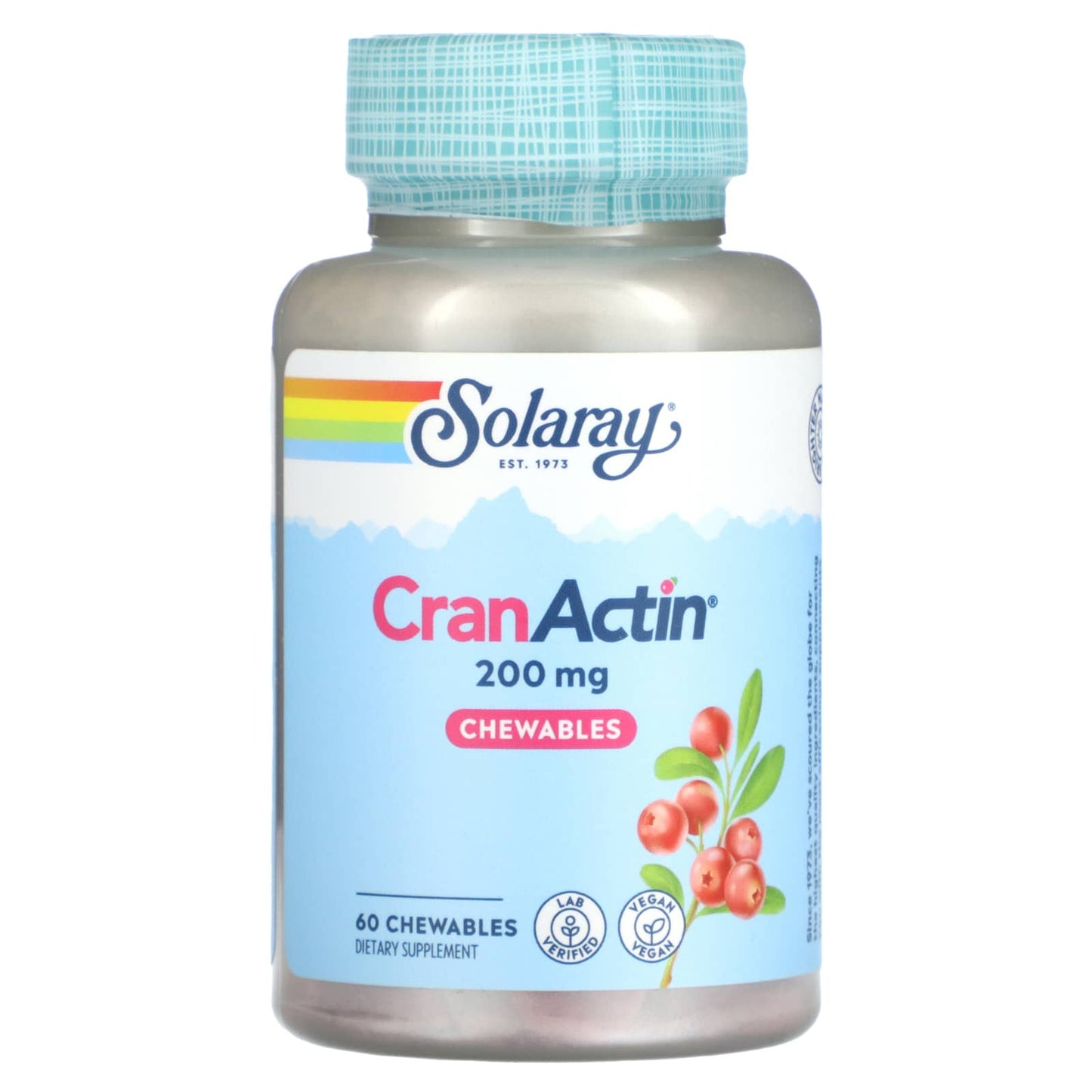 Solaray-CranActin-Chewables-200 mg-60 Chewables