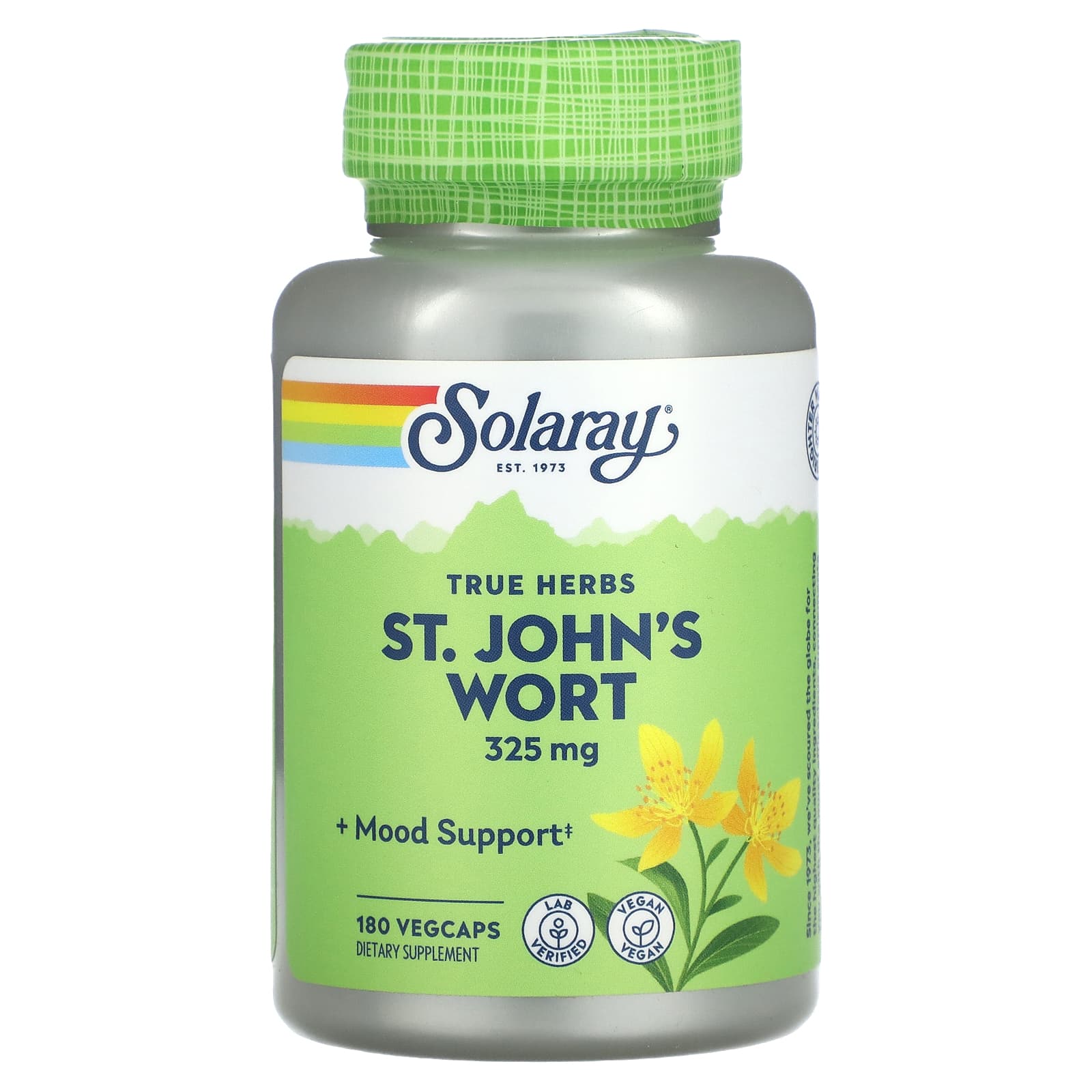 Solaray-True Herbs-St. John's Wort-325 mg-180 VegCaps