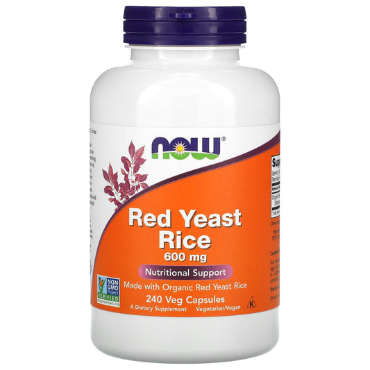 NOW Foods-Red Yeast Rice-600 mg-240 Veg Capsules