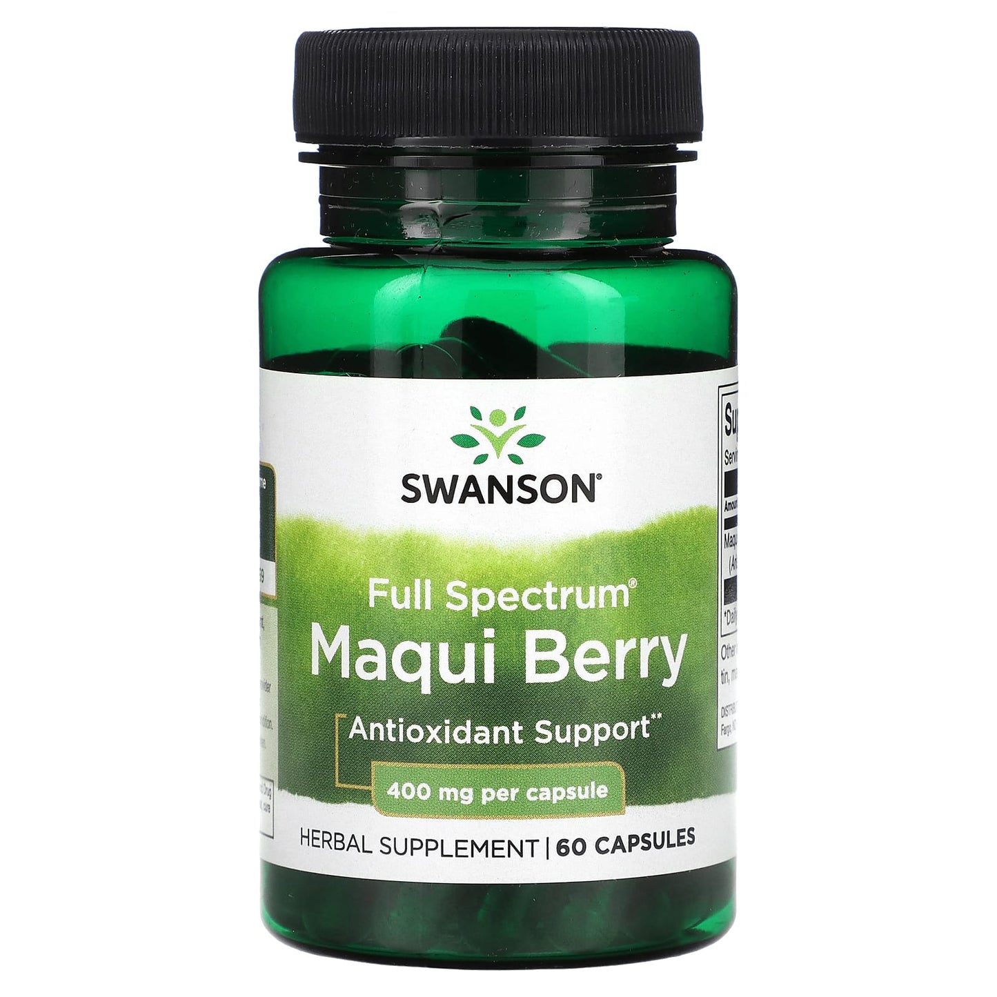 Swanson-Full Spectrum-Maqui Berry-400 mg-60 Capsules