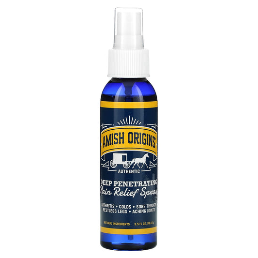 Amish Origins-Deep Penetrating-Pain Relief Spray-3.5 fl oz (99.22 g)