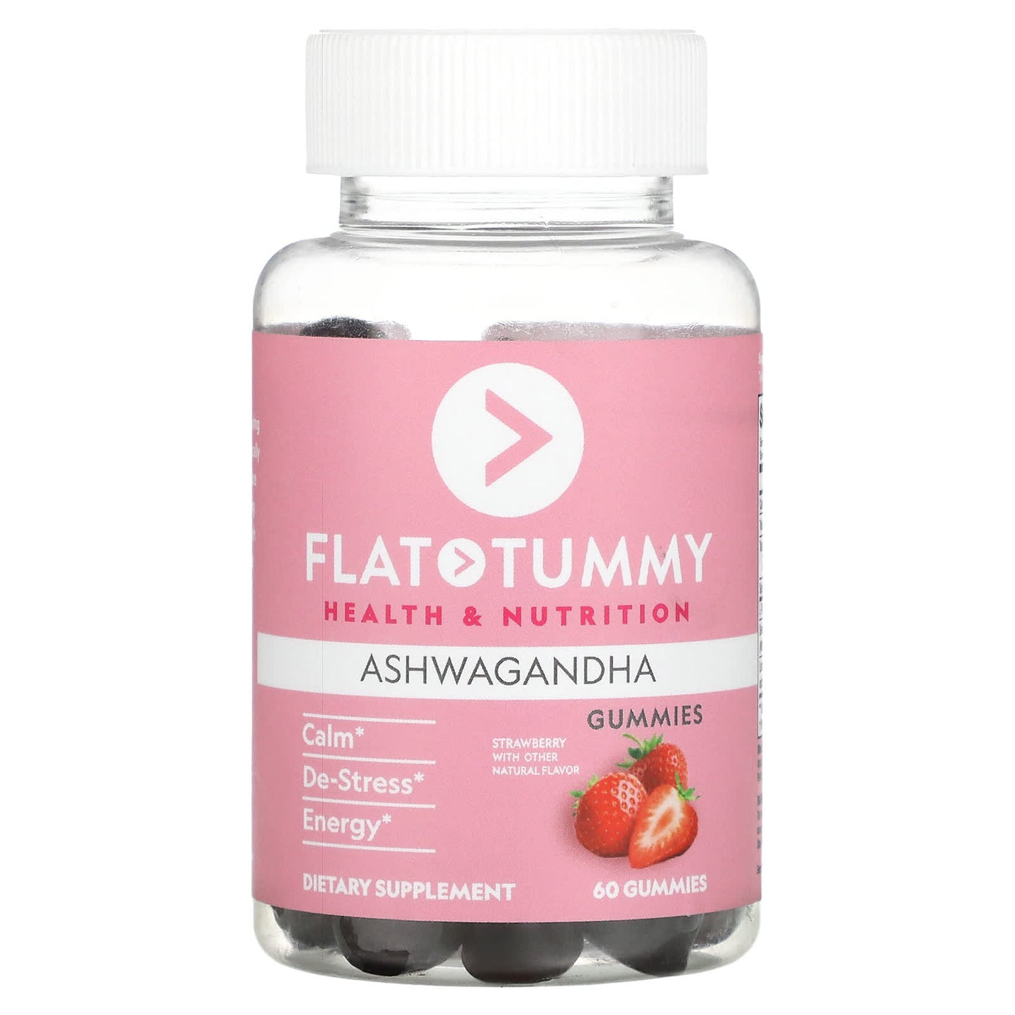 Flat Tummy-Ashwagandha-Strawberry-60 Gummies