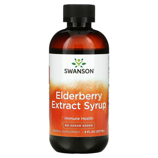 Swanson-Elderberry Extract Syrup-8 fl oz (237 ml)